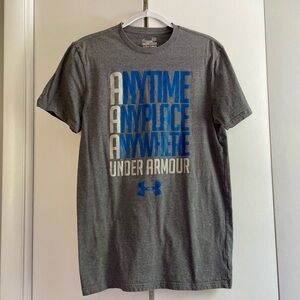 Under Armour Gray Cotton T-Shirt